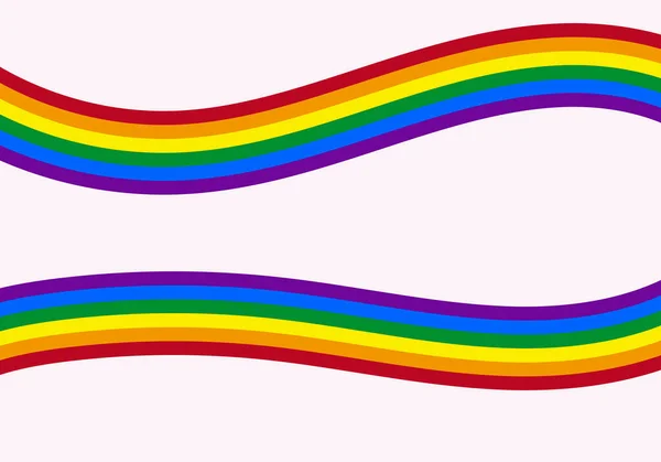 Pride Day Lgbtiq Flag White Background — Stock Vector