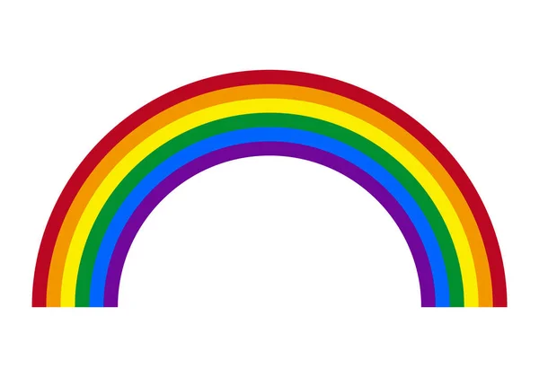 Arco Iris Con Bandera Lgbtiq Para Día Del Orgullo — Vector de stock