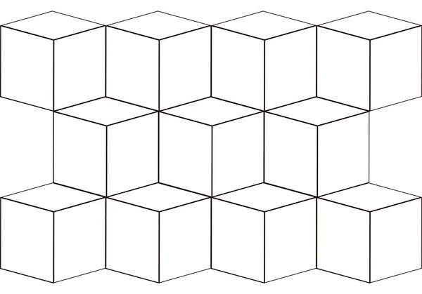 Cubes Course Noirs Empilés Sur Fond Blanc — Image vectorielle