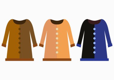 Beyaz arkaplanda yağmurluk simgesi