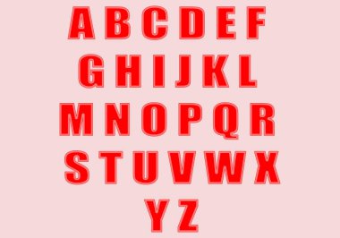 Kırmızı ve beyaz Noel mektupları.