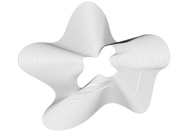 Beyaz arka planda siyah mesh.