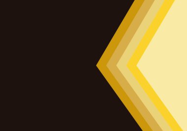 Siyah arkaplanda sarı üçgenler.