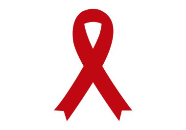 HIV veya AIDS kırmızı kurdelesi.