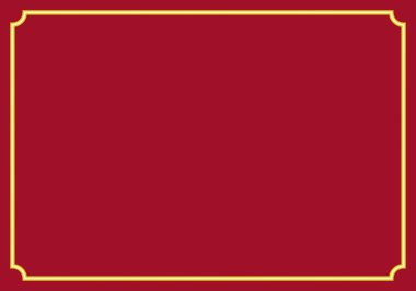 Altın çerçeveli kırmızı Noel arkaplanı.