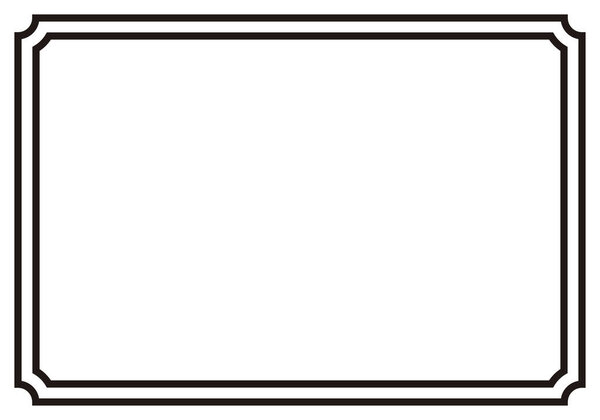 Black frame on white background.