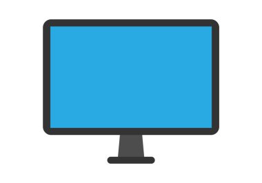 Beyaz arkaplanda siyah ekran.