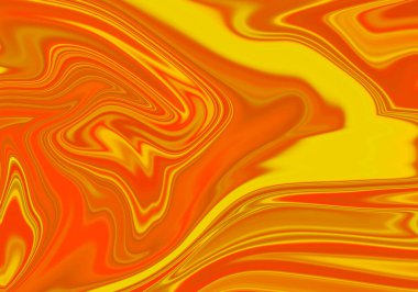 Turuncu boya arka planı eğrilerle karıştırıyor.