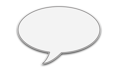 Şeffaf arkaplanda boş konuşma balonu simgesi.
