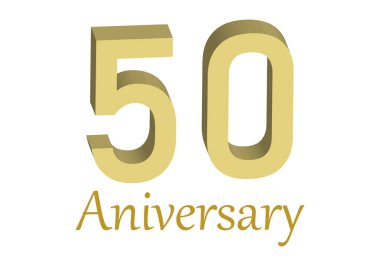 Beyaz arka planda altmış beşinci yıl dönümü.