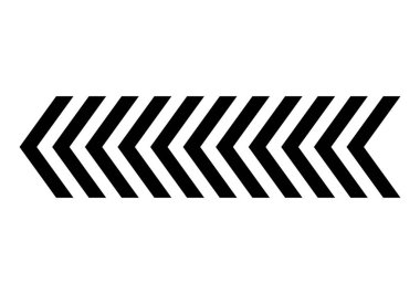 Bir yönü gösteren siyah ok simgesi.