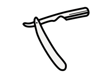 Klasik tıraş bıçağı simgesi..