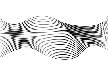 Kavis şeklinde örgü ve siyah dalgalar.