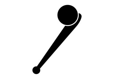 Siyah top ikonlu yarasa.