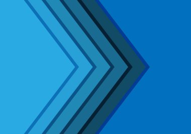 Gölgeli mavi üçgen katmanları.