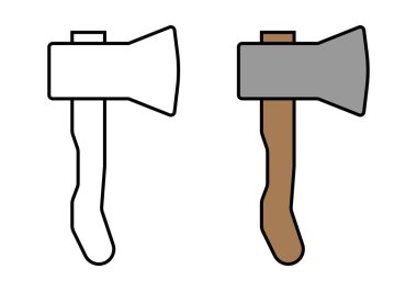 Beyaz arkaplanda iki eksen simgesi.