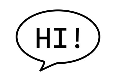 Konuşma baloncuğunun siyah simgesi..