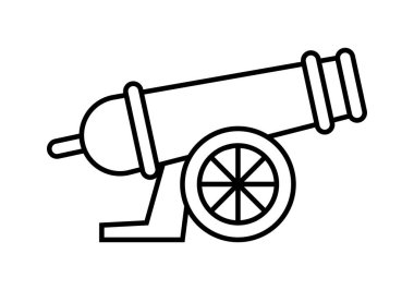 Beyaz arkaplanda bir topun siyah simgesi.