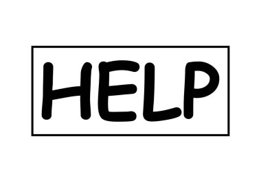 Beyaz arkaplanda siyah simgeyi imzalamaya yardım et.