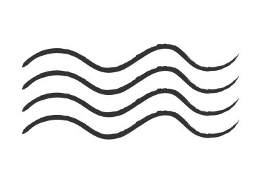 Beyaz arkaplanda Karadeniz dalgaları simgesi.