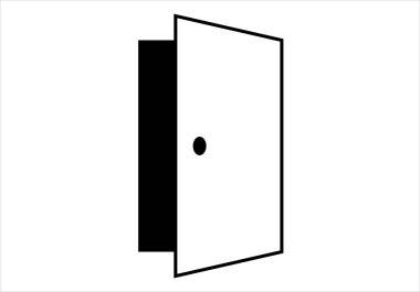 Çıkış ya da giriş kapısı simgesi.