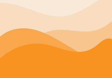 Koyu ve açık dalgalı katmanların turuncu arkaplanı.