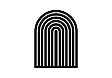 Beyaz arkaplanda siyah parmak izi simgesi.