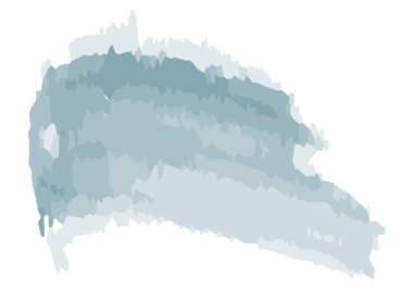 Beyaz zemin üzerine mavi sulu boya lekesi.