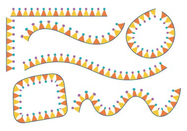 Parti flamalarıyla yapılmış simge sayfasını okşa.