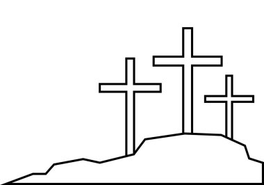 Kutsal hafta siyah simgeyi çaprazlar.