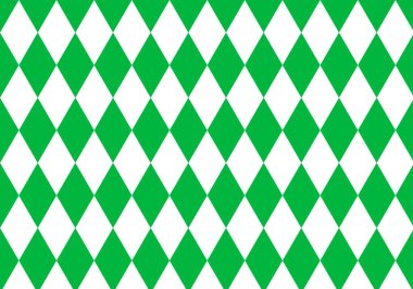 Yeşil ve beyaz eşkenar dörtgen desen arkaplanı.