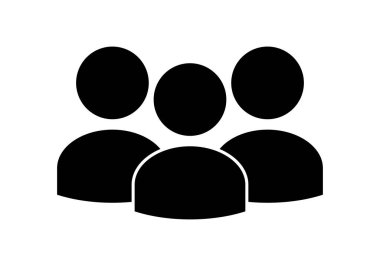 Beyaz arkaplanda siyah simge grubu.