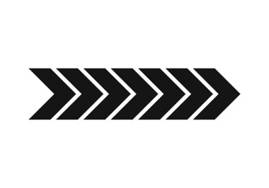 Beyaz arkaplanda siyah ok simgesi.