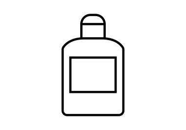 Kişisel hijyen ürünleri kutusu siyah simgesi.