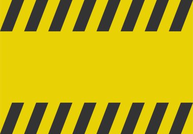 Sarı ve siyah inşaat uyarısı arkaplanı.