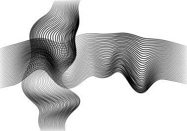 Örgü içinde siyah dalgalı kıvrımların arkaplanı.