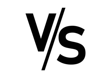 Beyaz arkaplanda siyah simgeye karşı.