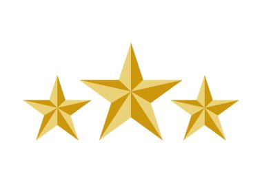 Beyaz arkaplanda altın ve sarı yıldızlar