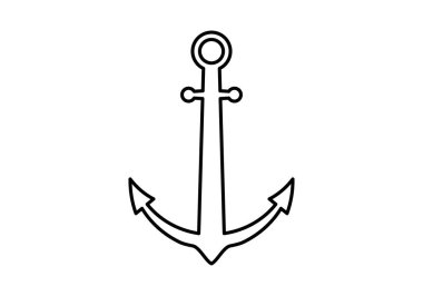 Beyaz arkaplanda bir çapanın siyah simgesi.