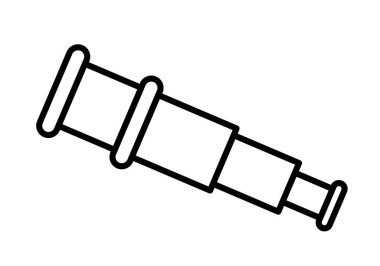 Spyglass simgesi beyaz arka plan üzerinde.