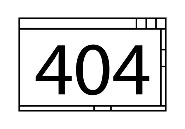 Svart 404 Feilikon Nettsiden – stockvektor