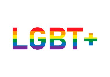 Gurur bayrağıyla LGBT + Kısaltmaları.