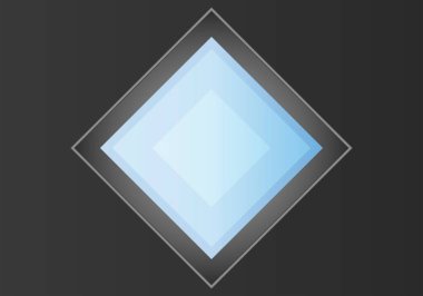 Siyah arkaplanda gri çerçeveli mavi elmas arkaplan.