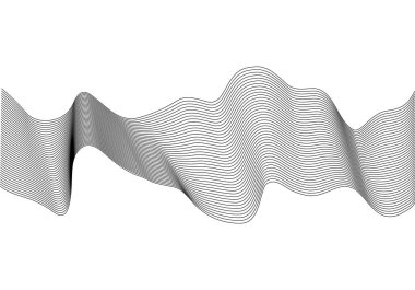 Dalgalı siyah paralel çizgiler..