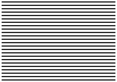 Beyaz arkaplanda yatay siyah çizgilerin deseni.