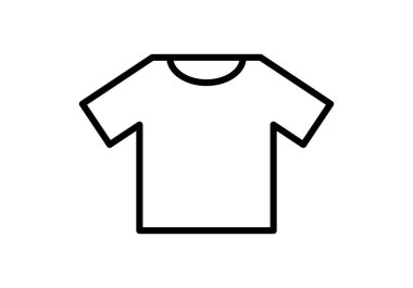 Beyaz arkaplanda kısa kollu siyah simge.