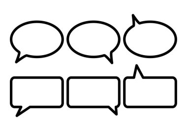 Konuşma balonu veya konuşma balonu simgesi sayfası