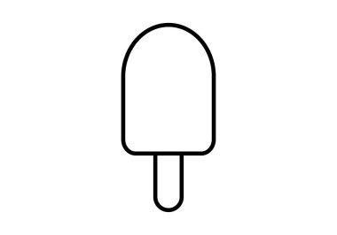 Buzlu dondurma siyah simgesi