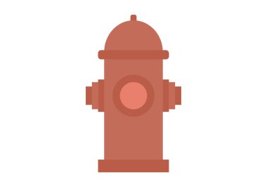 Beyaz arkaplanda kırmızı yangın musluğu.