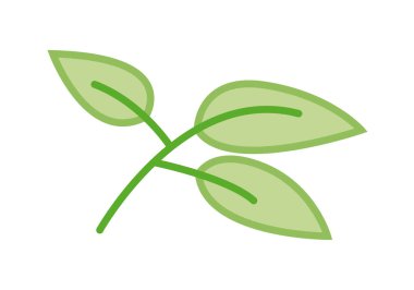 Yeşil bir çalıdan bir tencere yaprak.